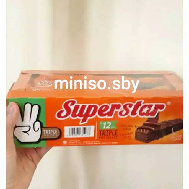 

Wafer coklat superstar isi 20 +1