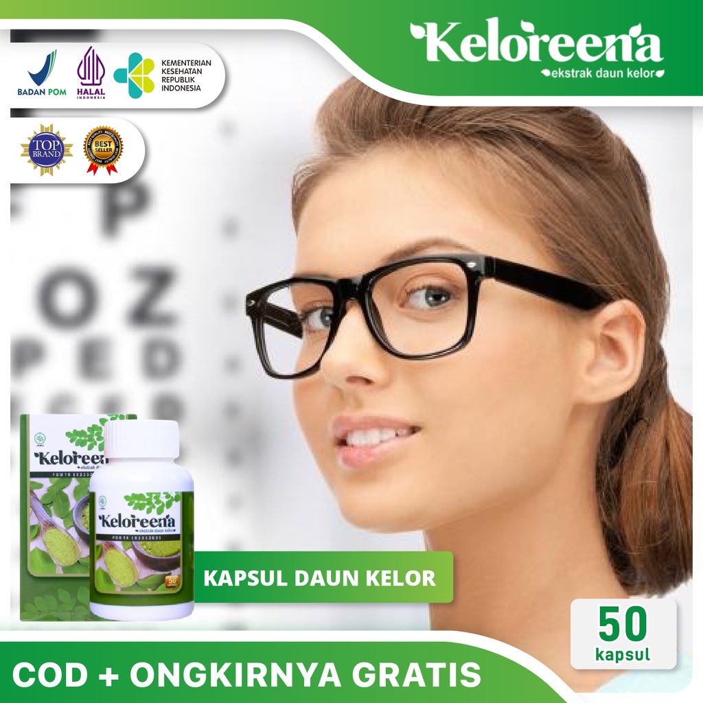 Obat Mata Keratitis, Mata Berair, Mata Merah, Pandangan Kabur, Keloreena Original