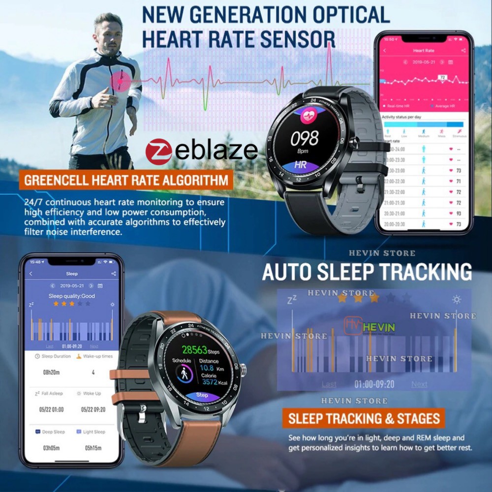 ZEBLAZE NEO IP67 WATERPROOF HEART RATE PREMIUM SAMRT WATCH