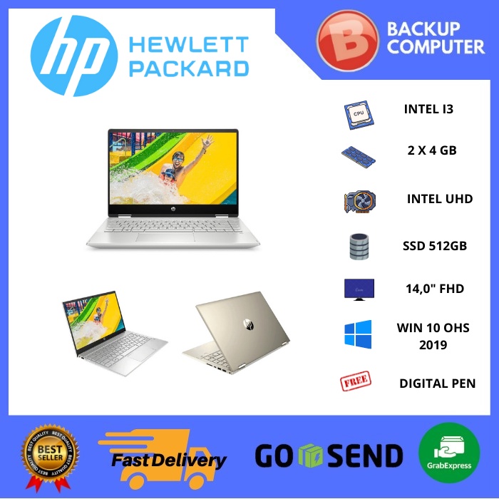 HP Pav x360 14-dy0060TU/ Silver/Core i3-1125G4 / 14" FHD Touch