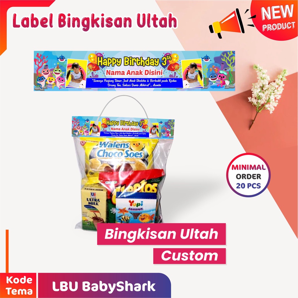 

PLASTIK LABEL SNACK ULTAH PLASTIK BINGKISAN ULANG TAHUN CUSTOM