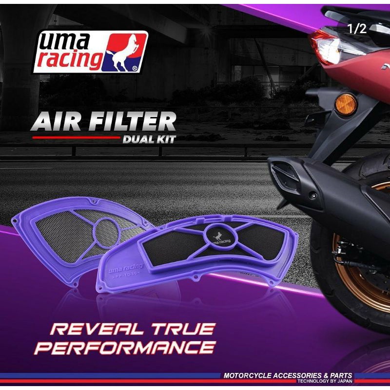 SARINGAN UDARA AIR FILTER YAMAHA NMAX OLD - NEW NMAX 155 UMA RACING DUAL KIT ORIGINAL