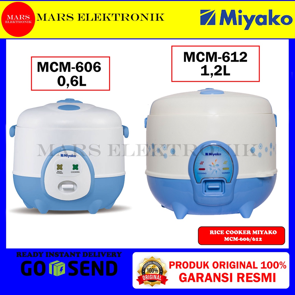 Jual RICE COOKER MIYAKO MCM606 / MCM612 / 0,6 LITER / MCM 606 / MCM