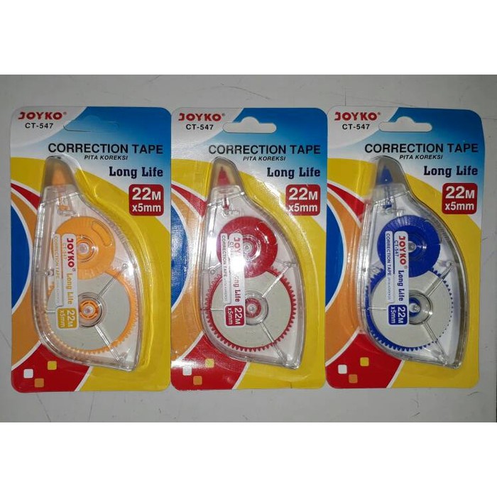 

Correction Tape Tip ex Kertas Joyko CT-547 5mm x 22m