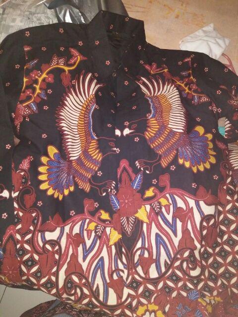 Batik Pria Hestamma Warna Size M - Xxl  Batik Solo Katun Sragenan Full Furing