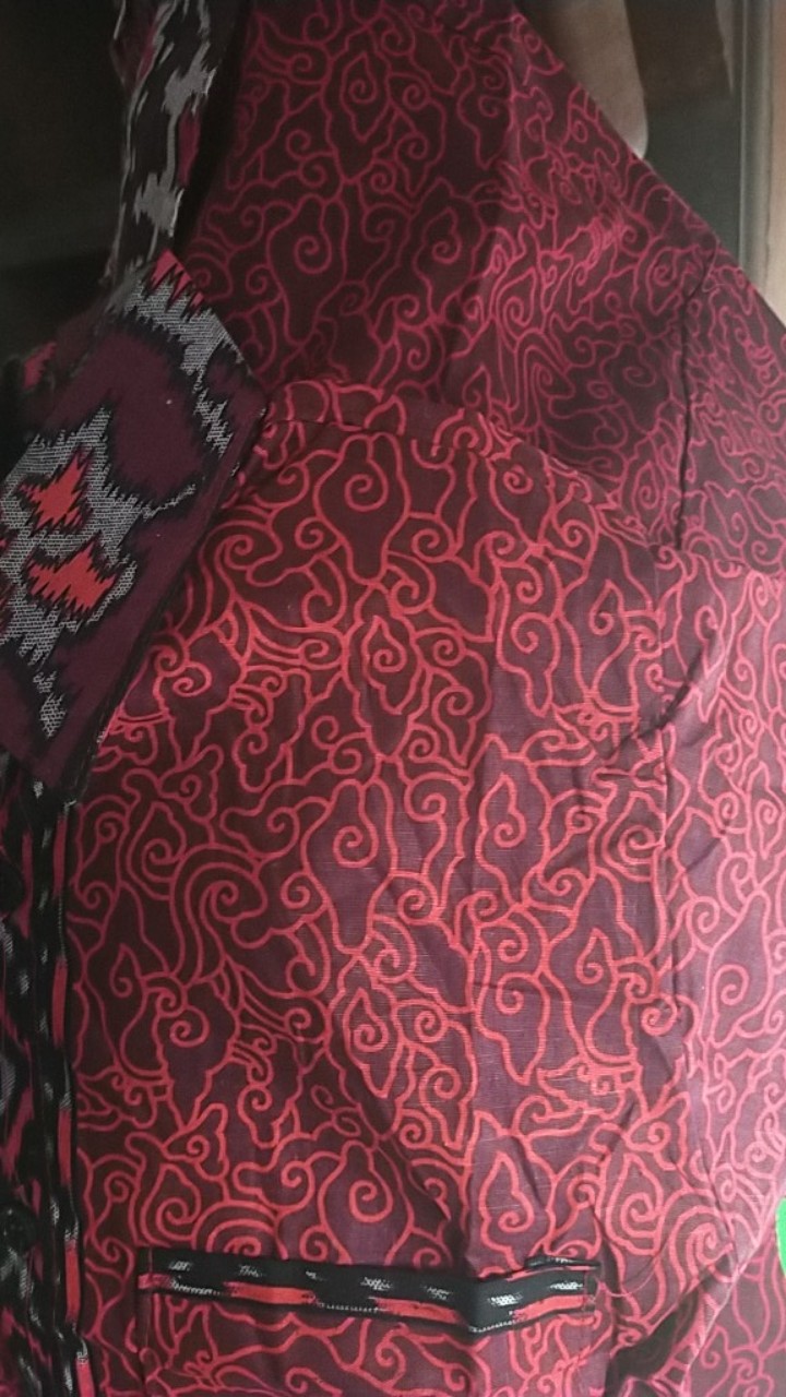 Wou Batik Couple Shofia Estetika Brokat  - Couple Modern Batik Couple Sarimbit Brokat Kebaya - Bs052