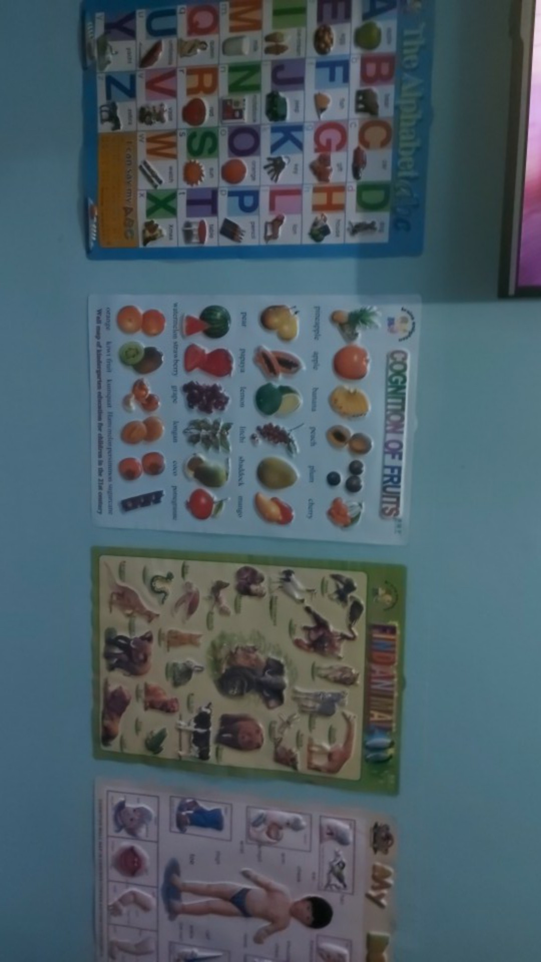 Poster Timbul Tema The Alphabet Abc