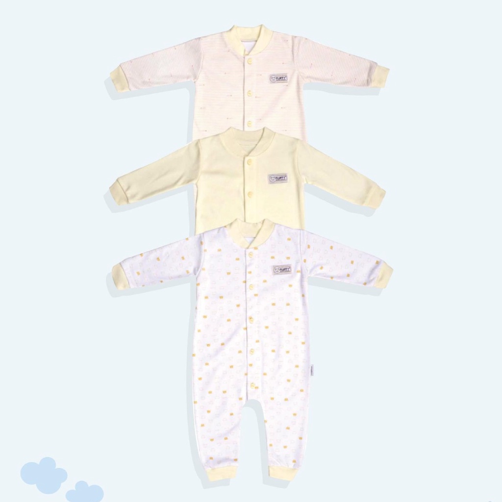 1 PCS FLUFFY Sleepsuit Jumper Panjang kodok bayi part 2