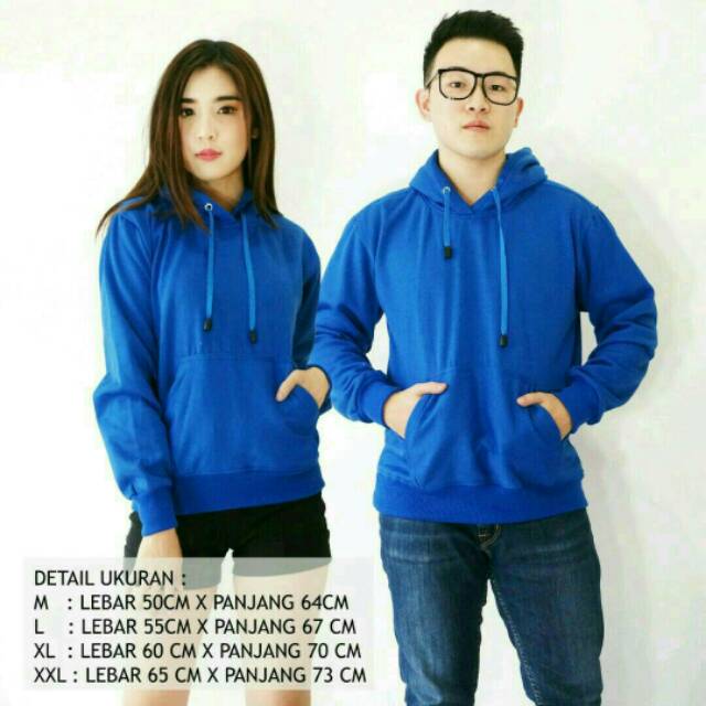 Jaket hoodie biru benhur