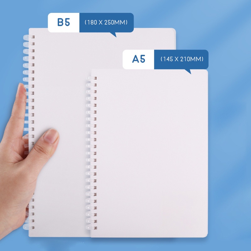 

Frost White Soft Ring Ruled Notebook - Buku Catatan