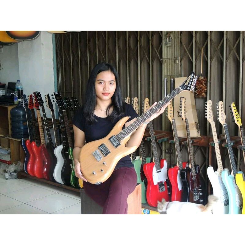 GITAR ELEKTRIK JACKSON NATURAL