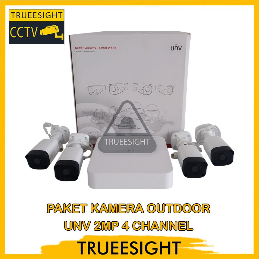 Paket Kamera Outdoor UNV 2MP 4 Channel