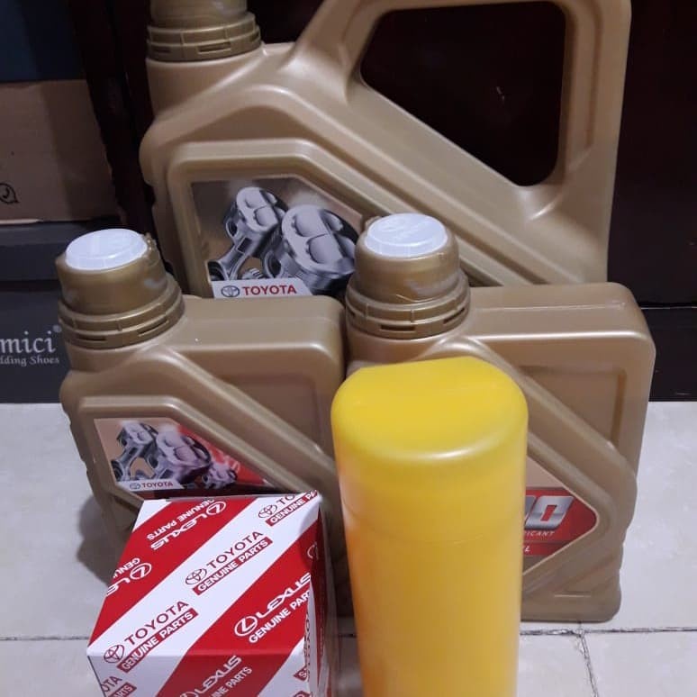 Paketan ganti oli mesin dengan tmo gold 0w20