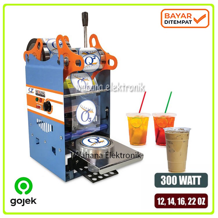 Q2 Cup Sealer Sealing Machine Mesin Pres Gelas Plastik FREE 1 Roll Plastik