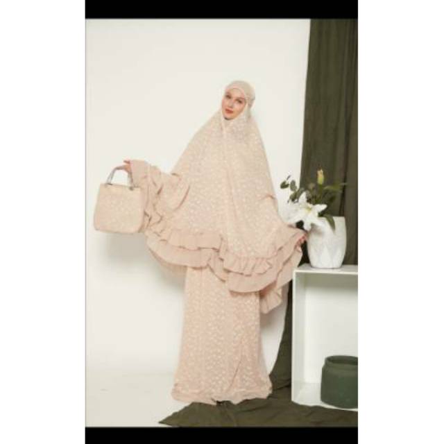 Mukena Rubia Polkadot Ceruti