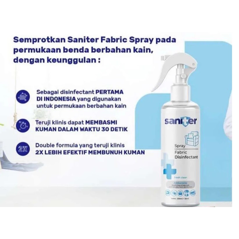 Saniter Fabric Disinfect Bottle 200+30 ml