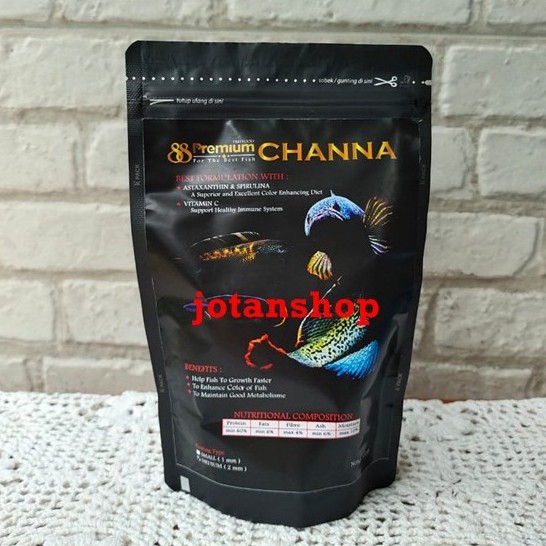 Pellet Premium 88 RED BLUE YELLOW CHANNA CANA PREDATOR Pakan makanan Ikan pelet