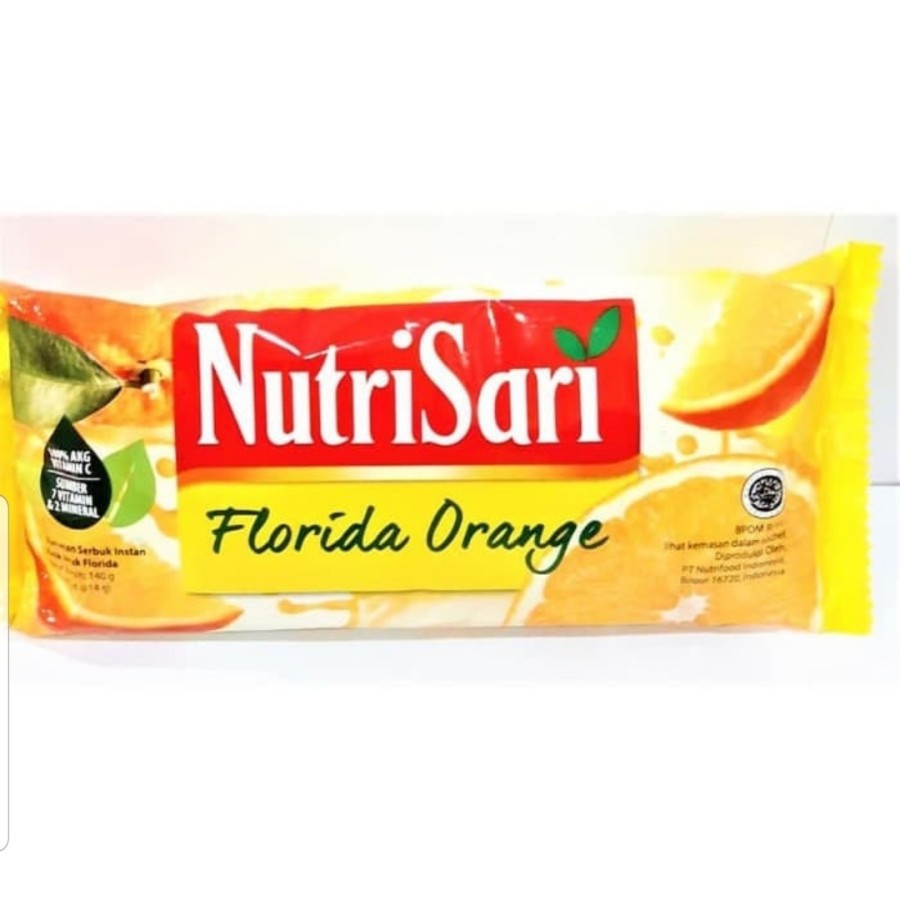 

NUTRISARI FLORIDA ORANGE 14G ISI 10sachet