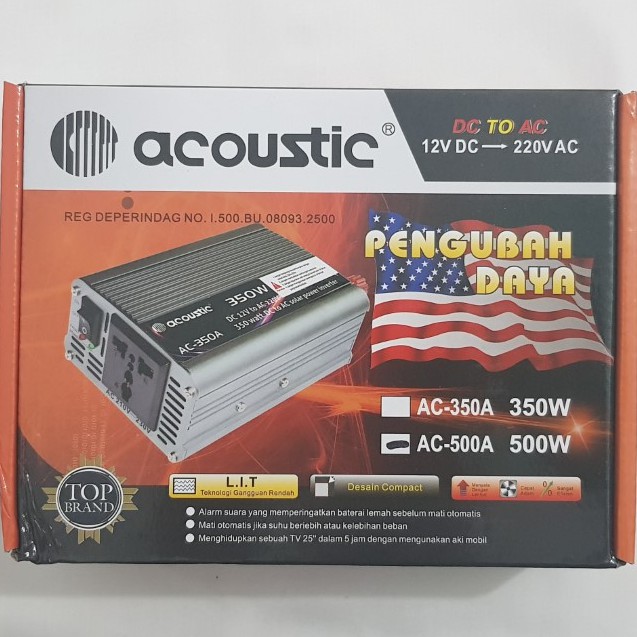 Power Inventer Acoustic Dc To Ac Ac 500a 500 Watt Shopee Indonesia