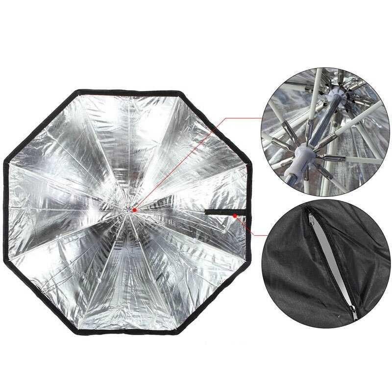 CY Payung Octagonal Softbox Reflektor Flash 95 CM - CY95 - Black