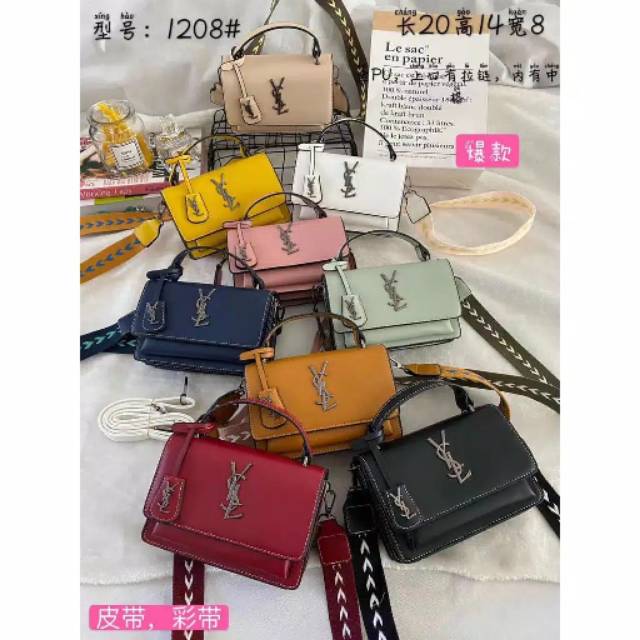TAS YSL IMPORT FASHION BRANDED WANITA SLEMPANG 1208