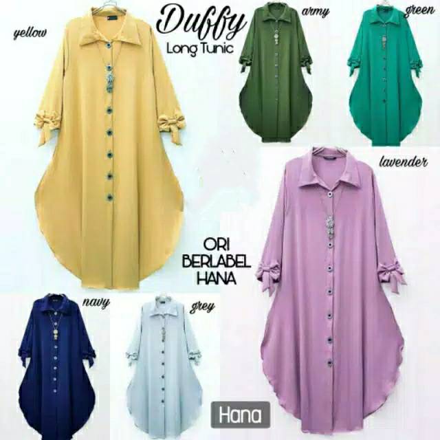 Tunik wanita/Duffy long tunik/tunik duffy/tunik terlaris/Tunik Top/