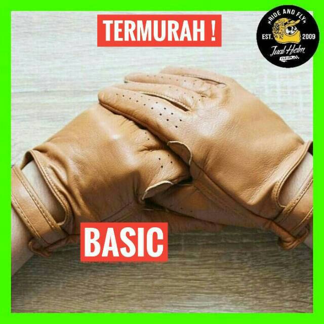 Sarung Tangan Motor/Sarung Tangan Kulit/Caba Basic Tan