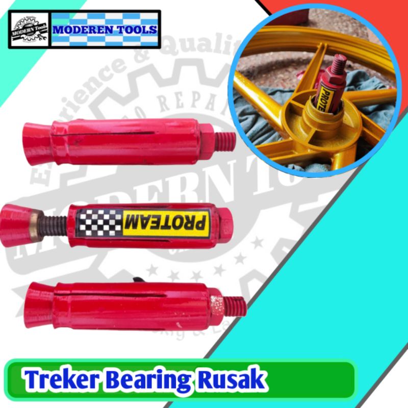 treker bearing rusak/pecah/hancur treker cincin bearing pecah