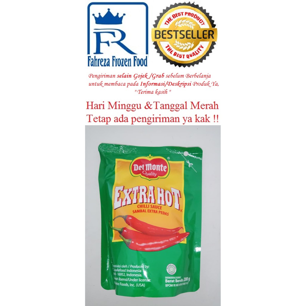 

Delmonte Extra Hot Kemasan Pouch 200 Gram Harga Reseller