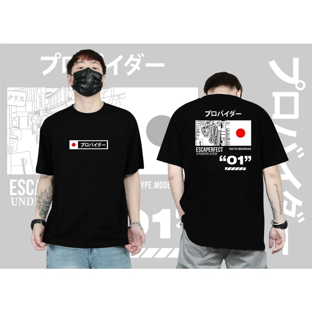 New Kaos Distro/Kaos Oblong Japanese Tulisan Jepang/ Kaos Kekinian /Kaos Jepang/ Kaos Bendera/ kaos 