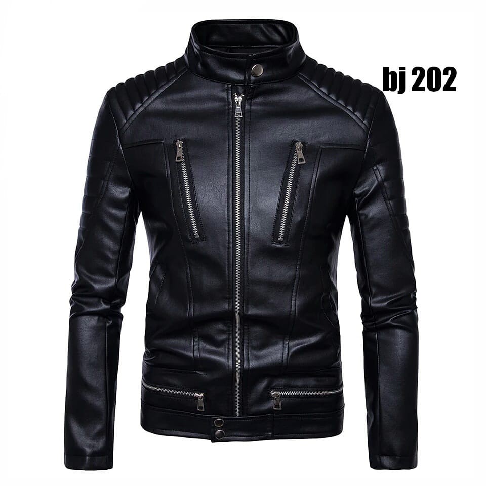 Jaket Pria Trend Line Typisch Kulit Pria Laki Laki Cowo Motor Biker Rider Army