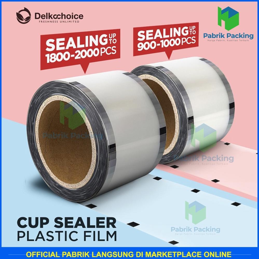 PLASTIK LID CUP SEALER PER ROLL / TUTUP GELAS PLASTIK ROLL / SEAL CUP 1000 GELAS TERLARISS...,,,,,