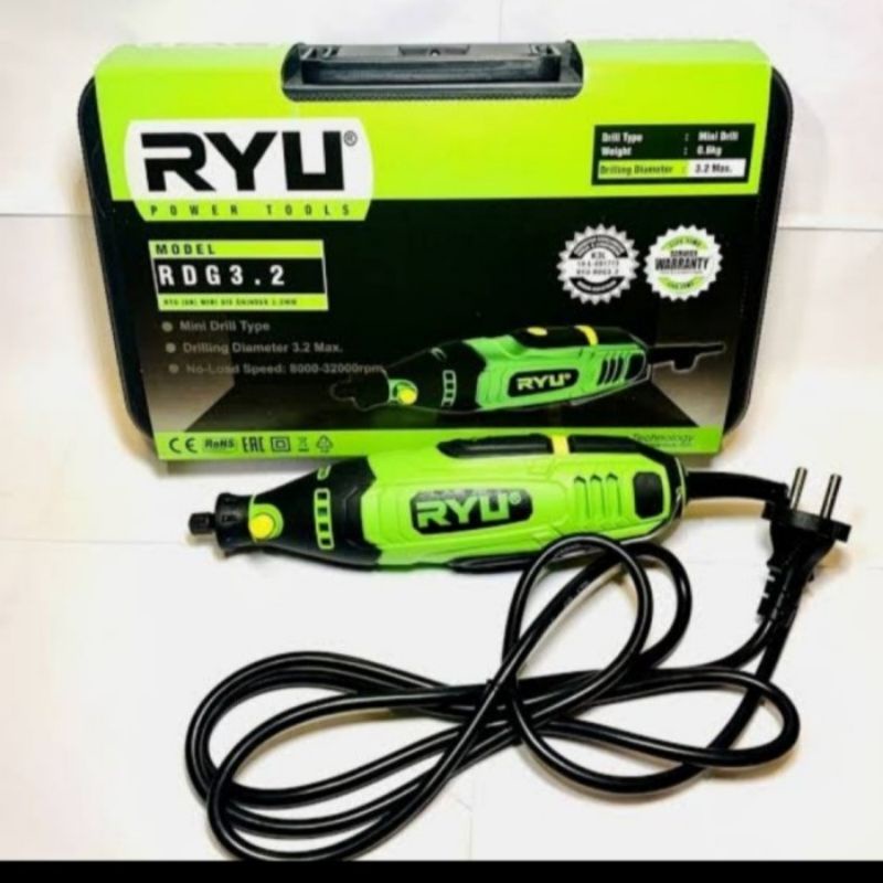 MINI DIE GRINDER RYU RDG-3.2 MINI DRILL MINI TUNER MESIN BOR TUNER RYU