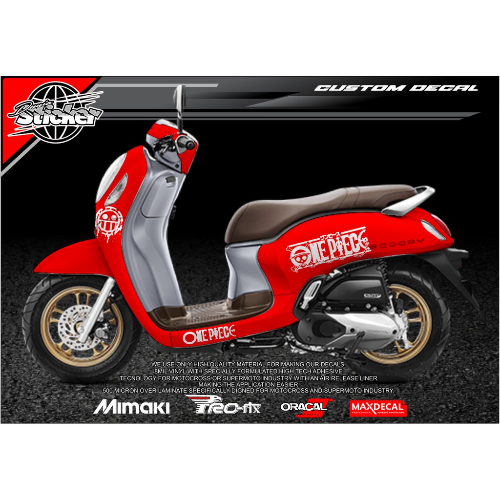 Cutting Sticker Striping One Piece SCOOPY 2017-2020 SC SCP - DUNIASTICKER22