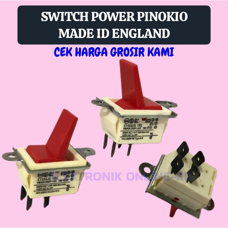 SWITCH POWER PINOKIO MADE IN ENGLAND