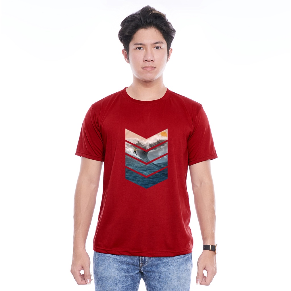 Kaos Oblong Pendek Gambar Surfing