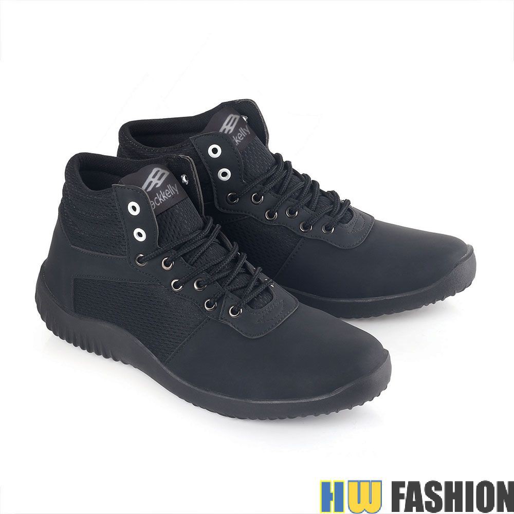 Blackkelly - BCL 316 Sepatu Sneakers Pria HITAM murah original cibaduyut keren
