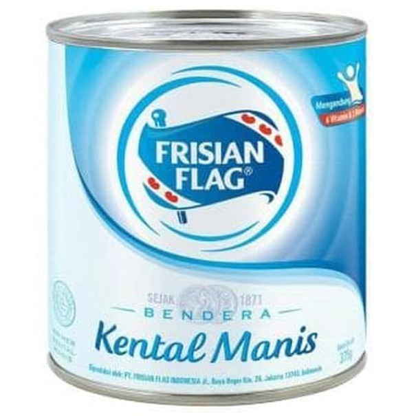 Frisian Flag Susu / Susu Bendera Full Cream Kaleng 370 Gram Putih