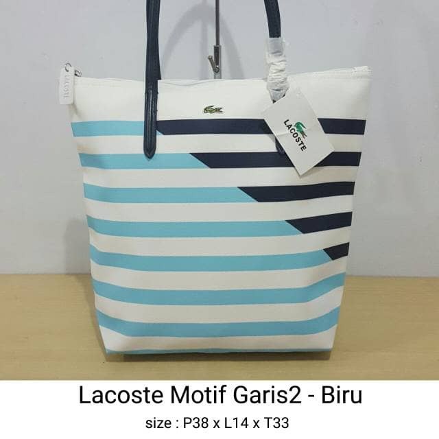 NEW Tas Totebag Lacoste Motif Lacoste