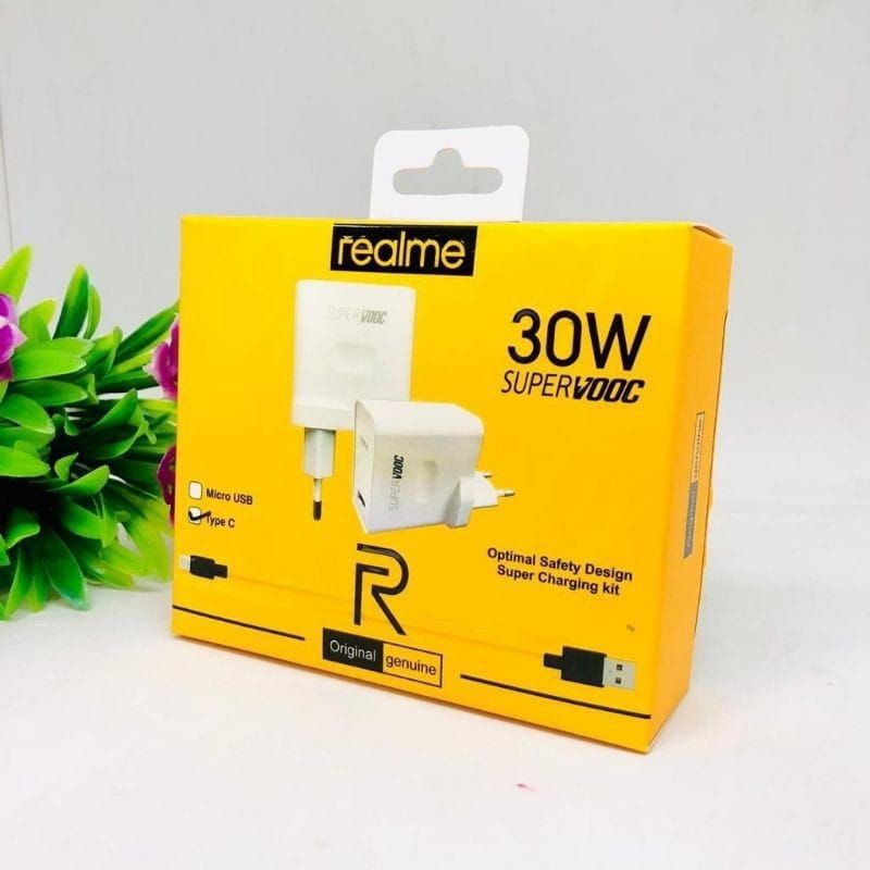 TRAVEL CHARGER REALME 30W TYPE C SUPERVOOC CHARGER CASAN REALME 30W TYPE C SUPERVOOC