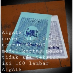 

☏ kertas cover jilid bufalo polos ukuran A4 200 gram isi 100 lembar ❄
