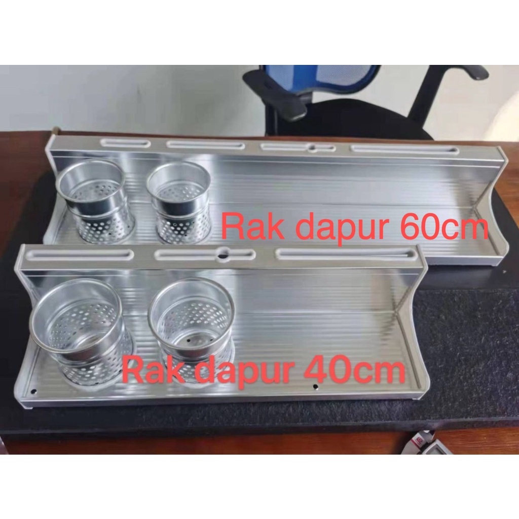 SLM [DIY] Rak Dinding Dapur Aluminium UKURAN BESAR / SHENAR/RAK DIY/RAK DAPUR GANTUNG/TEMPAT BUMBU