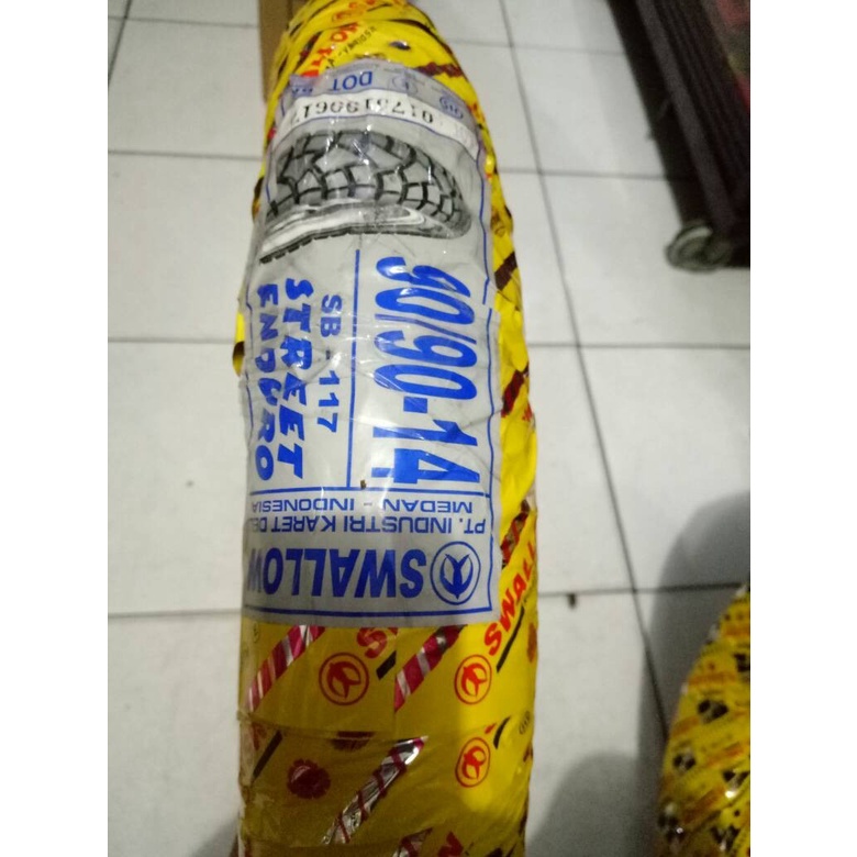 Ban SWALLOW 90/90-14 SB-117 SB117 STREET ENDURO TUBETYPE BUKAN TUBELESS