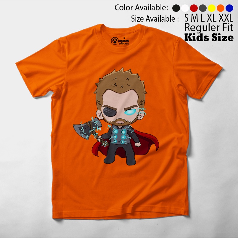 Baju Anak / Kaos Atasan Anak / Kids T Shirt Baby Marvel Chibi Kawaii Thor