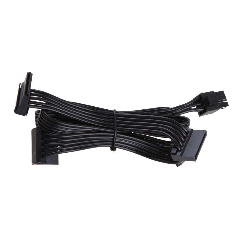 Btsg PCI-e 6pin Male to 4 1sampai4 Female Power Supply Splitter Kabel Suplay