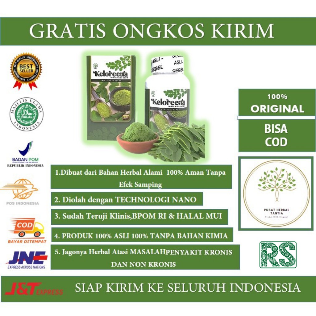 Keloreena Ekstrak Daun Kelor ASLI Obat Herbal Asam Lambung Naik,Nyeri Ulu hati,Magh Kronis-4