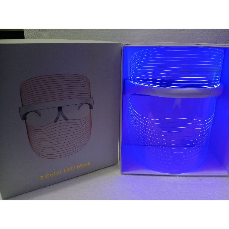 LED FACE SHIELD 3COLOR/faceshield kecantikan/face Shield anti aging/faceshield penghilang jerawat