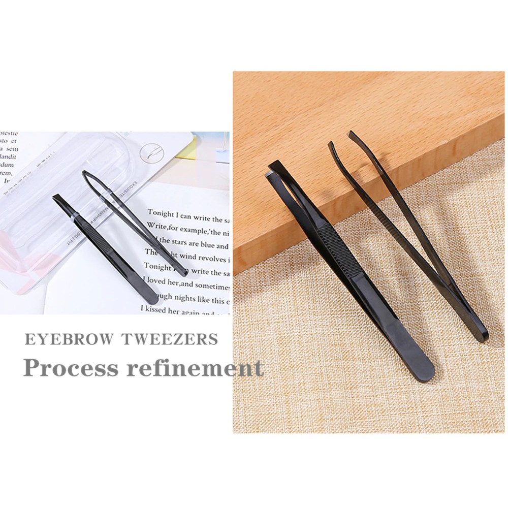 Pinset / Penjepit / Pencabut Bulu / Rambut / Alis Bahan Stainless steel