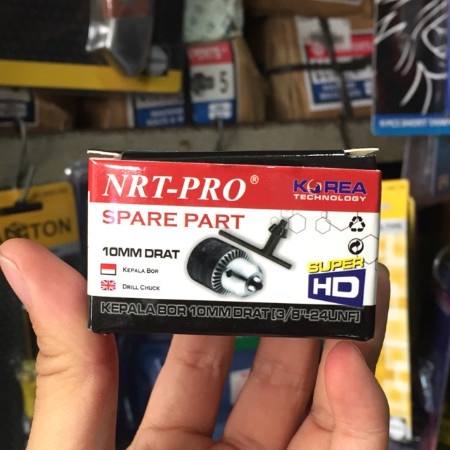 Kepala Bor Drill Chuck Drat 10 MM - 13 MM + kunci kepala bor set