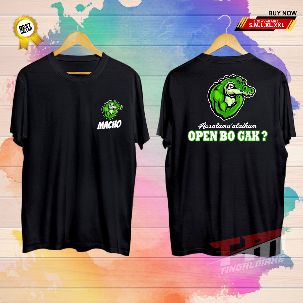 COD | Kaos Macho Crocodil Unisex | Kaos Unik - Kaos Konyol | Sablon DTF Terbaik - Tingalmake